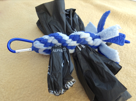 Preview: Kotbeutelhalter, Blau, Hellblau