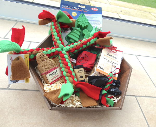 Präsentationskorb für Weihnachten